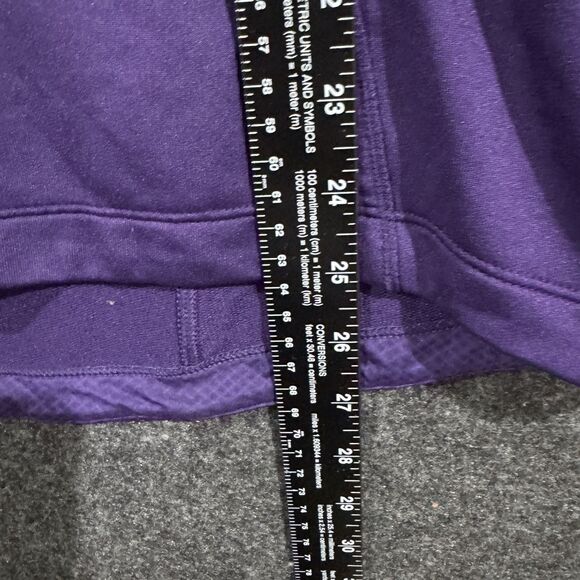 Clemson Tigers Shirt Women's Large Purple NCAA Football Pullover Under Armour - Picture 5 of 8